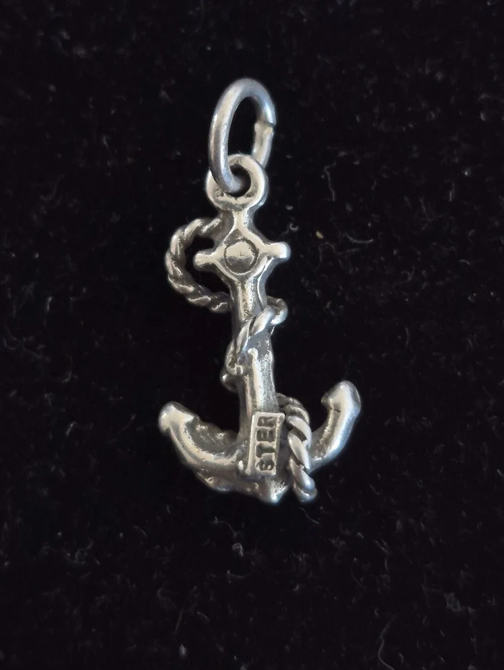 .925 Sterling Silver Anchor Pendant, Jewelry